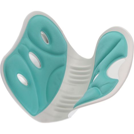Soutien lombaire et dorsal, correcteur de posture assise, coussin de dossier léger et confortable pour la maison et le bureau, vert (1/5)