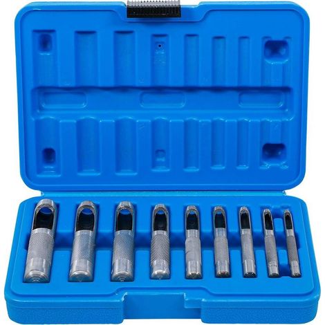Jeu de Poinçons Creux 3-12 mm - 9 pcs - Acier Durable - Précision et Polyvalence, Pro - D-Work (1/5)