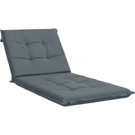 Coussin de transat GEMERT 100 % polyester Bleu 190 x 70 x 9 cm vidaXL (1/5)