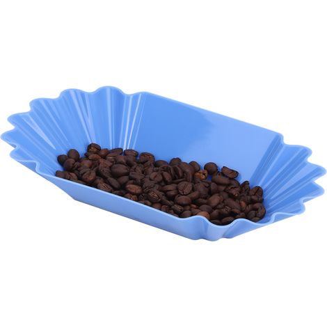 Plateau de présentation pour échantillons de grains de café en plastique PP de qualité alimentaire, bleu clair. Accessoires de cuisine. (1/5)