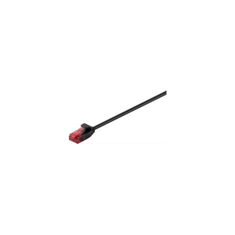MicroConnect U/UTP CAT6 7,5 m, schwarz, schlank, V-UTP6075S-slim (1/2)