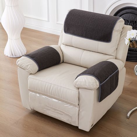Coussin Pour Accoudoir En Peau De Mouton - 57x38 Cm - Pour Canapé Fauteuil Salle De Séjour - 1 Pièce (1/5)