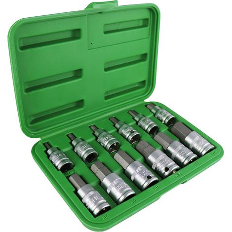 JBM 51260 Set di inserti esagonali 1/2" 12 Pz.