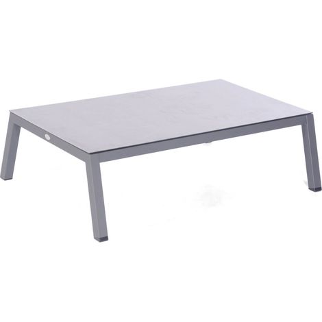 Lounge-Tisch Empire Alu/anthrazit/Glaspl atte SonnenPartner