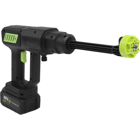 Nettoyeur haute pression sans fil, pression d'eau réglable jusqu'à 435 PSI, portable et à main, avec buse polyvalente, prise UE 110-240 V. (1/5)
