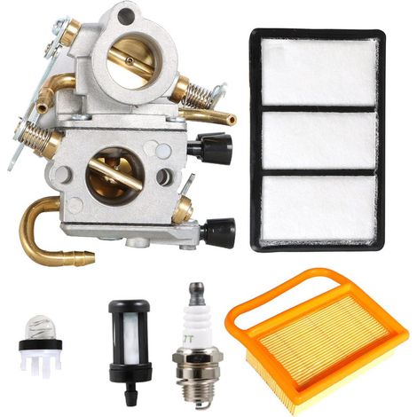 Carburatore C1Q-S118 con filtro dell'aria, candela, tubo del carburante, pompetta di adescamento, filtro del carburante di ricambio per Sthil TS410 TS420, sega troncatrice 4238 120 0600