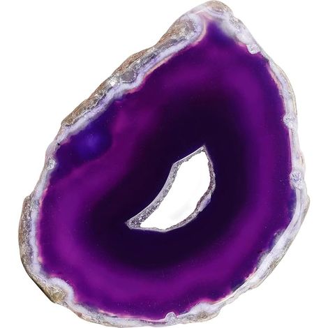 tranches d'agate Naturelle en Pierre décoration Maison Marques-Places géode irrégulière Fabrication Bijoux Violet (1/5)