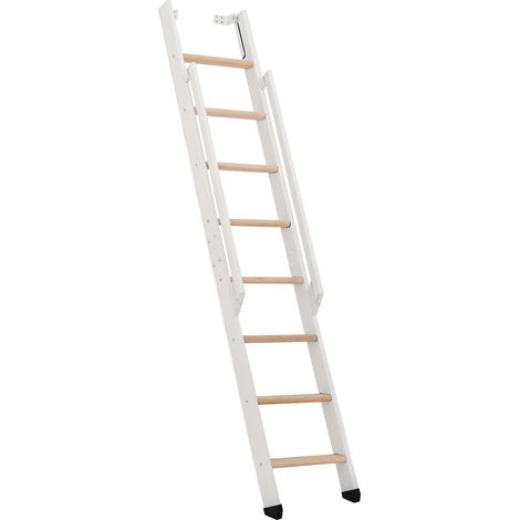 Minka Wangentreppe Strong 199cm max. Geschosshöhe Buche weiß (1/5)