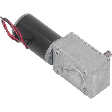 Moteur à engrenages CC micro à réduction de vitesse à couple élevé, turbine 12 V, arbre unique, autobloquant, réversible, 15 tr/min (1/5)