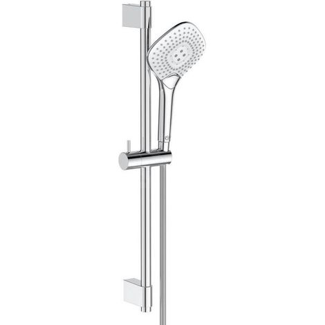 Combinaison de douche IS Brausekombi. Idealrain Evo Jet, 600mm, 3 fonctions, poignée Diamond, diamètre 134mm, chromé (1/5)