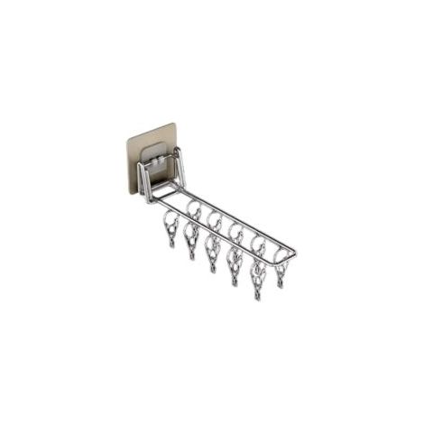 Crezuo Sockentrockner (1-teilig) mit 10 Wäscheklammern, Aluminiumrahmen, rostfrei