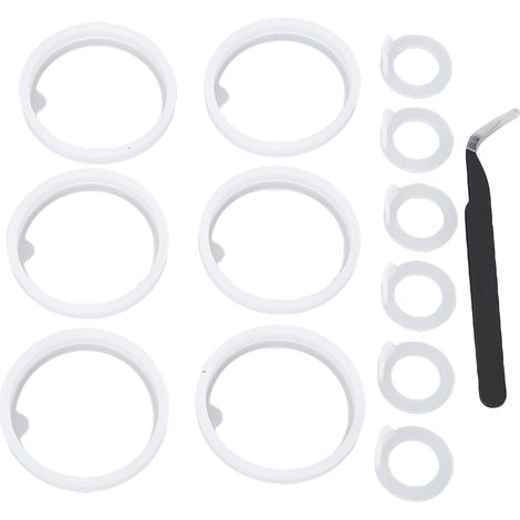 Lot de 12 joints de rechange en silicone pour bouchons de bouteilles d'eau Actives (530 ml, 710 ml, 950 ml, 1200 ml) avec pince à épiler. (1/5)