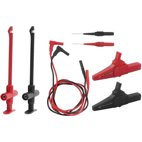 Messspitzen, Messleitungen aus Messing, PVC, PA, Multimeter-Messleitungssatz, 30 V AC – 60 V DC, max. 19 A