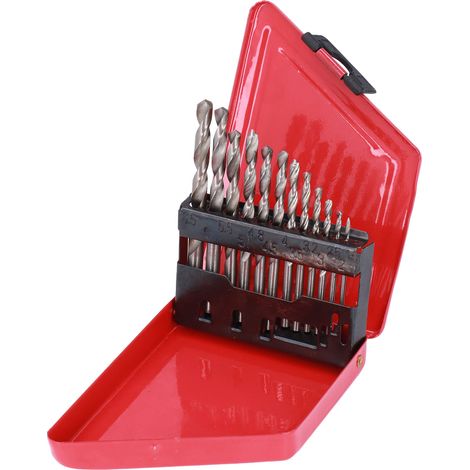 13 pièces Forets HSS à changement rapide pour bois et métal, 1.5‑6.5mm avec étui argenté (1/5)