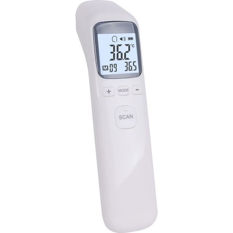 Thermomètre frontal - Thermomètre clinique numérique - Thermomètre pour adulte - Thermomètre médical - Thermomètre électronique - ABS - Blanc (1/5)