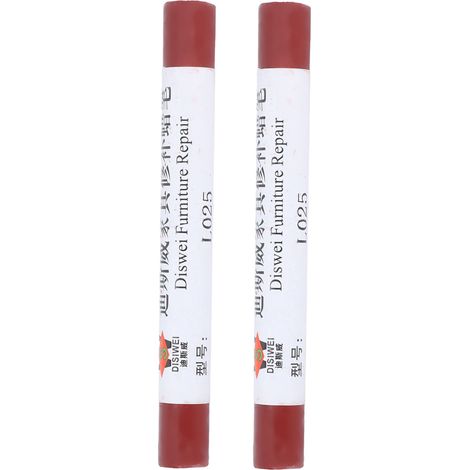 Set mit 2 Reparaturstiften für Möbel und Fußböden, für Ausbesserungsarbeiten an Lackierungen, hergestellt aus Verbundholz und Rotholz. (1/5)