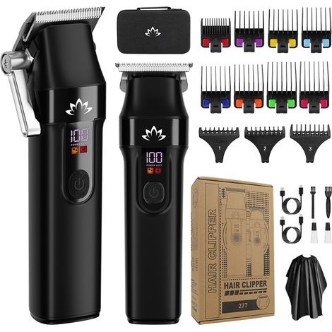 Kit de Tondeuse à Cheveux Professionnelle 2 en 1 pour Hommes - Coupe Précise et Soignée (1/5)