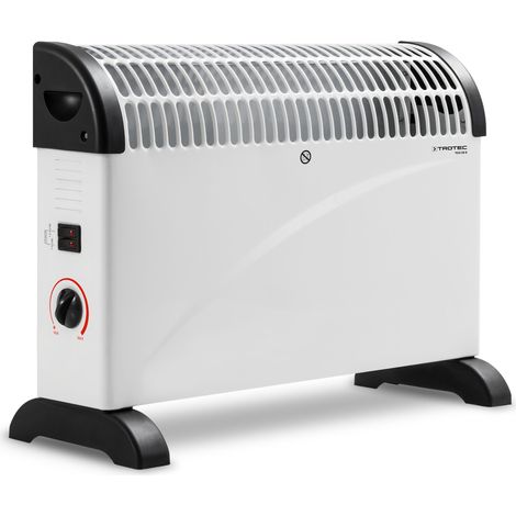 Trotec – Radiateur convecteur électrique 2000 W – 3 niveaux de chauffe – Fonction anti-givrage – Thermostat réglable – Silencieux et transportable - TCH 20 E