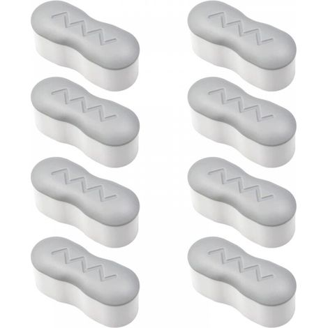 8 Pièces Pare-Chocs pour Siège de Toilette Kit de Pare-Chocs Siège de Toilette avec Adhésif Puissant Universel Patin Abattant WC Adhésif pour Maison, Hôtel, Restaurant (1/5)
