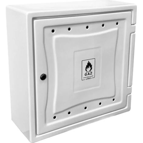 Cache-compteur de gaz en plastique, 250 x 600 x 600 mm, beige (sans plastique) - DG P6060BG