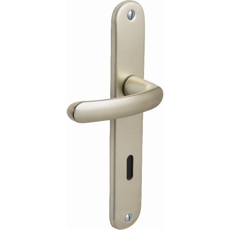 Juego de puerta económica BEZAULT distancia entre ejes 165mm Llave L - Champagne - 73276
