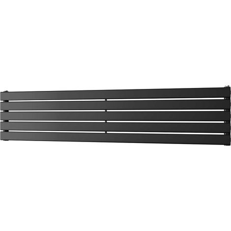 Typhoon Axis - Black Horizontal Radiator H340mm x W1600mm Single Panel (1/3)