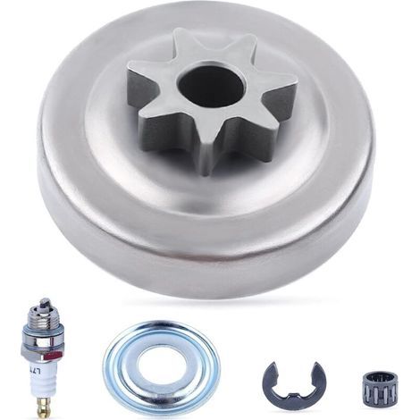 3/8 "-7 Dents Tambour d'embrayage Roulement à Aiguilles Kit pour Stihl 034 036 039 MS310 MS360 MS390 034 Tronçonneuse Pièces de Rechange avec Rondelle d'embrayage Agrafe Bougie d'allumage (1/5)