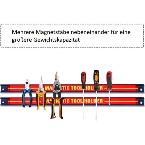 Set of magnetic strips for tools 46cm (6 pieces) (1/5)
