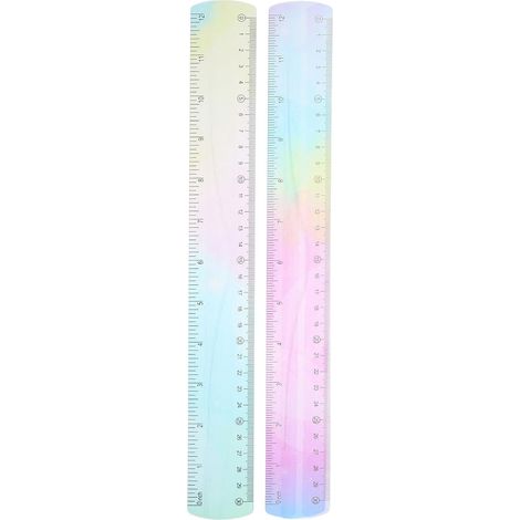 Règles de dessin et mesure KOMBIUDA en PVC souple, 30 cm, lot 2 (1/5)