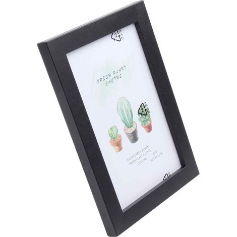 Cadre Photo - Bois Composite - Verre Acrylique - Pour Photo 10x15 cm - Montage Table ou Mur - 1 Pièce (1/5)