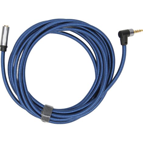 Câble Audio 3.5mm Mâle vers Femelle 90° Droit 4 Pôles 3 mètres / 9.8 Pieds (1/5)