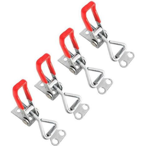 Levier de verrouillage support de serrage à bascule à Clamp Heavy Duty blocage rapide 4pcs Pinces à bois réglables (1/4)
