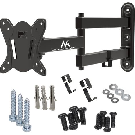 Support pour TV ou Moniteur VESA 100x100 13-32" 30kg Noir (1/5)