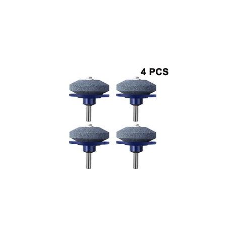 Lot de 4 affûteurs de lames de tondeuse à gazon, outils de jardinage, outil d'affûtage pour perceuses, compatible avec la plupart des perceuses à main (1/3)