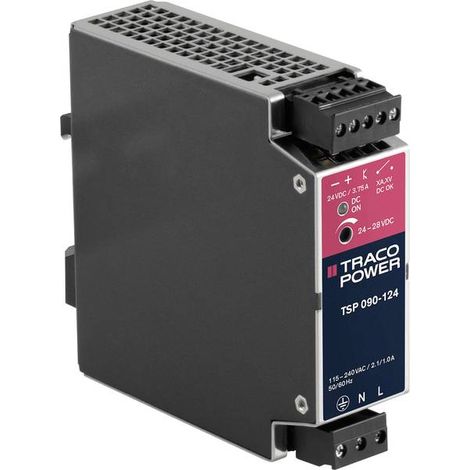 TracoPower TSP 090-124 EX Alimentatore per guida DIN 3750 mA 90 W Num. uscite:1 x Contenuto 1 pz.