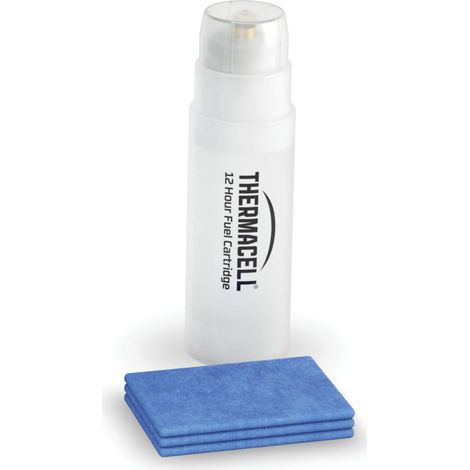 Thermacell Ricarica per Repellente Antizanzare, Compatibile con Tutti i Dispositivi, 12 Ore di Durata, 1 Cartucce + 3 Piastrine