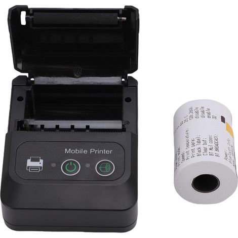 Imprimante d'étiquettes portable sans fil Bluetooth 58 mm avec impression thermique sans encre haute vitesse (1/5)