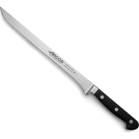 Couteau à jambon Arcos lame acier inoxydable manche noir 250 mm (1/5)