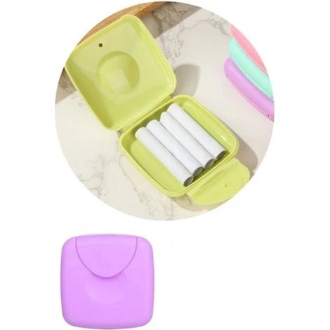 Porte-savon de voyage portable, hermétique et de grande taille, boîte à savon en plastique créative, étanche et résistante aux fuites, pour le rangement à domicile et en voyage d'affaires. (1/4)