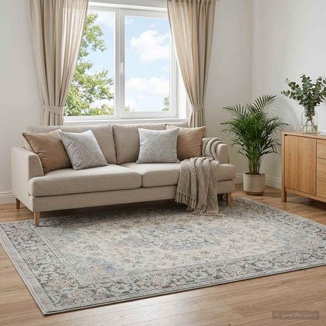 Tappeto ORIZ Crema 300 x 400 cm 100% Poliestere vidaXL (1/4)