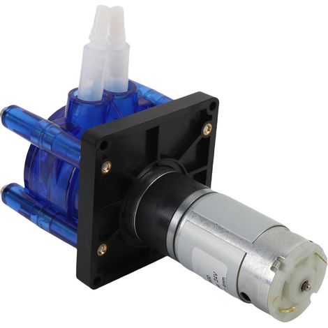 Pompe péristaltique débit 800 ml/min moteur à balais 24V 0.45A PC acier inox nylon pour lave-linge lave-vaisselle rechange réparation (1/5)