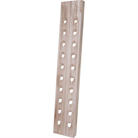 Portabottiglie portabottiglie per 20 bottiglie design vintage marrone naturale 040002835
