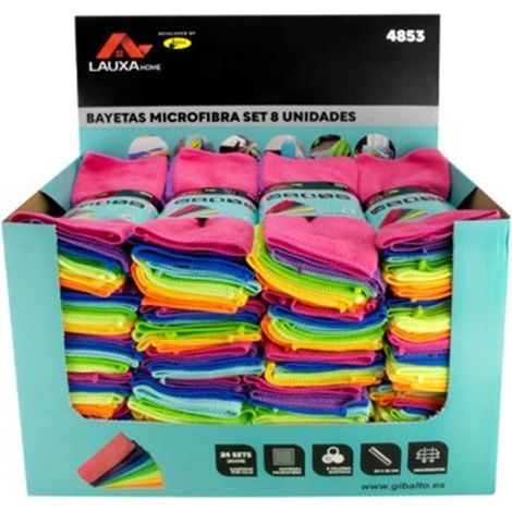 Set De Bayetas Microfibra BAYETAS 8 Uds. 30x30cm Alta Absorción
