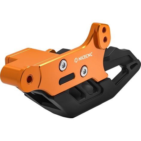 Bloc de guide de chaîne pour KTM et Husqvarna, matériau durable, ajustement précis, Orange (1/2)