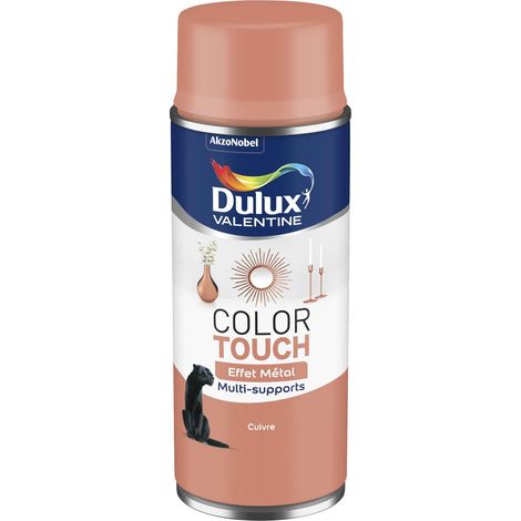 Peinture Aérosol Color Touch - Effet Métal Cuivre 400 ml - Dulux Valentine (1/5)
