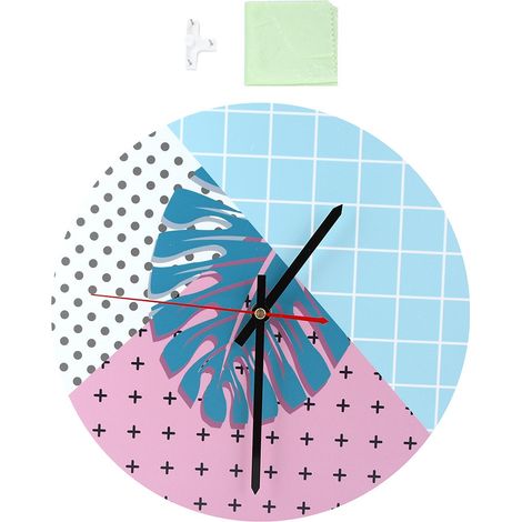 Horloge Murale Moderne Cartoon - Décor Salon Acrylic DIY Design Artistique (1/5)