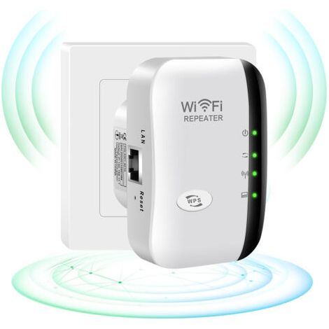 Amplificateur Wi-Fi 2,4GHz 300Mbps - Répéteur signal WLAN - Maison - OUYLAF (1/5)