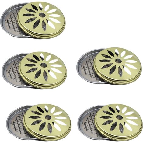 Support Bobine Moustique - Lot de 5 - Acier Inoxydable - Design Spirale - Extérieur et Intérieur - 15 cm (1/4)