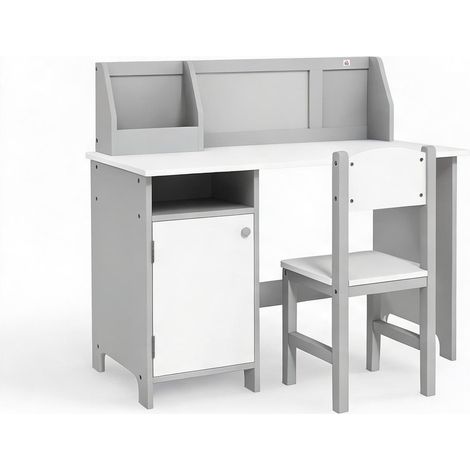 Ensemble table et chaises enfant gris 90 x 45 x 85 cm (1/5)