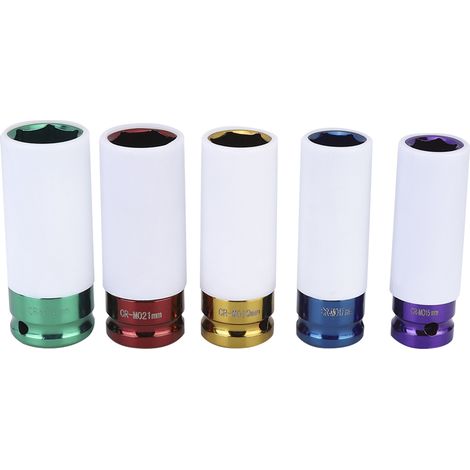 Douille hexagonale pour écrou de roue 15-22 mm (1/2 po) - Manchon de protection pour pneu pneumatique - Outil de réparation automobile (1/5)